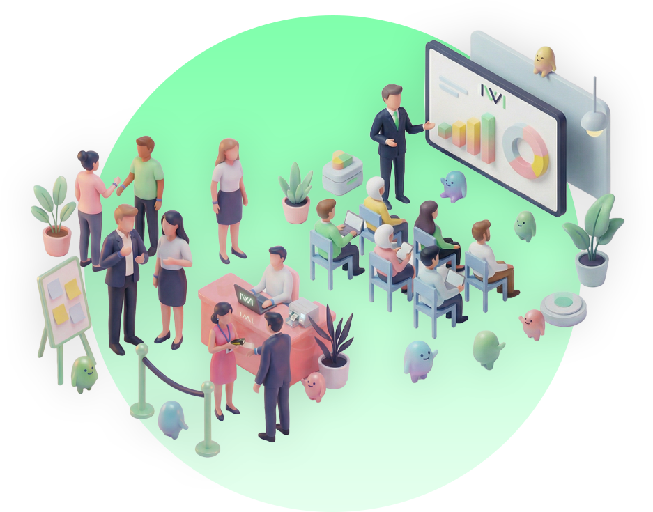 IWI est la solution digitale complète pour les organisteurs d'événements connectés